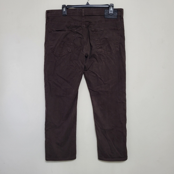 Adriano Goldschmied Graduate Tailored Leg Brown Denim Pants 34x34 - Picture 4 of 9